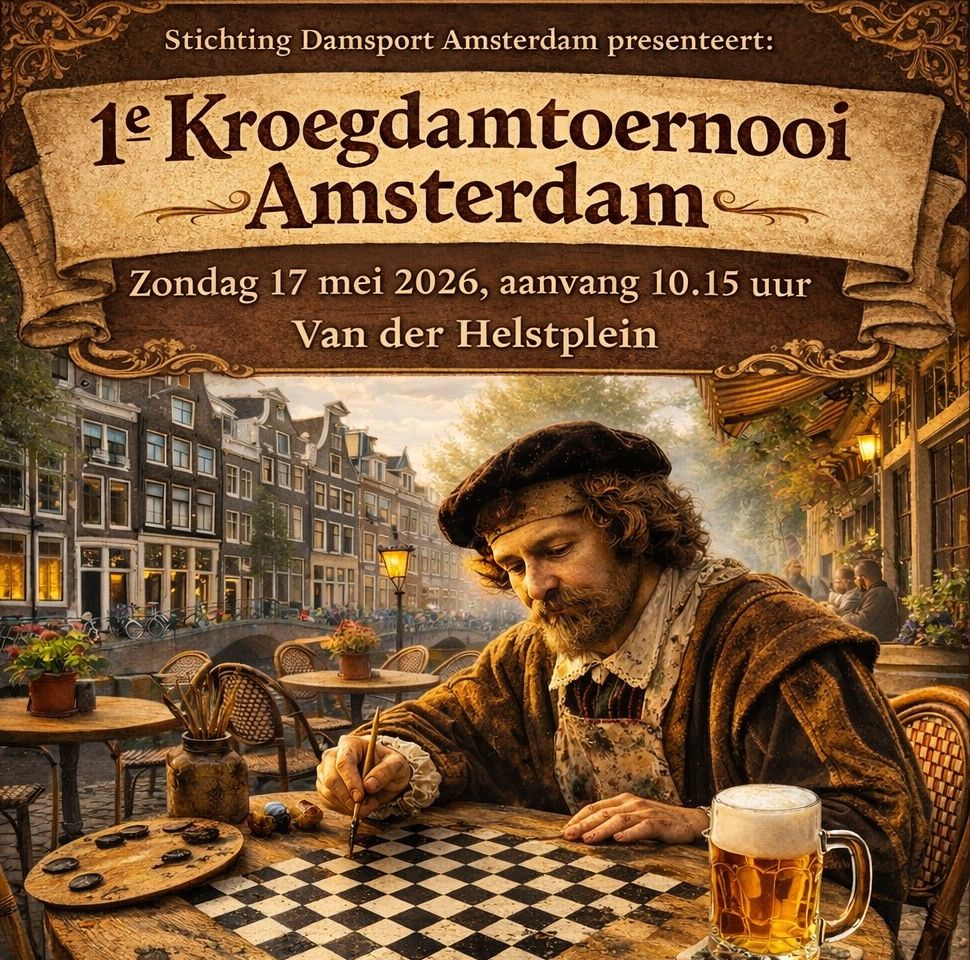 1e Kroegdamtoernooi Amsterdam flyer