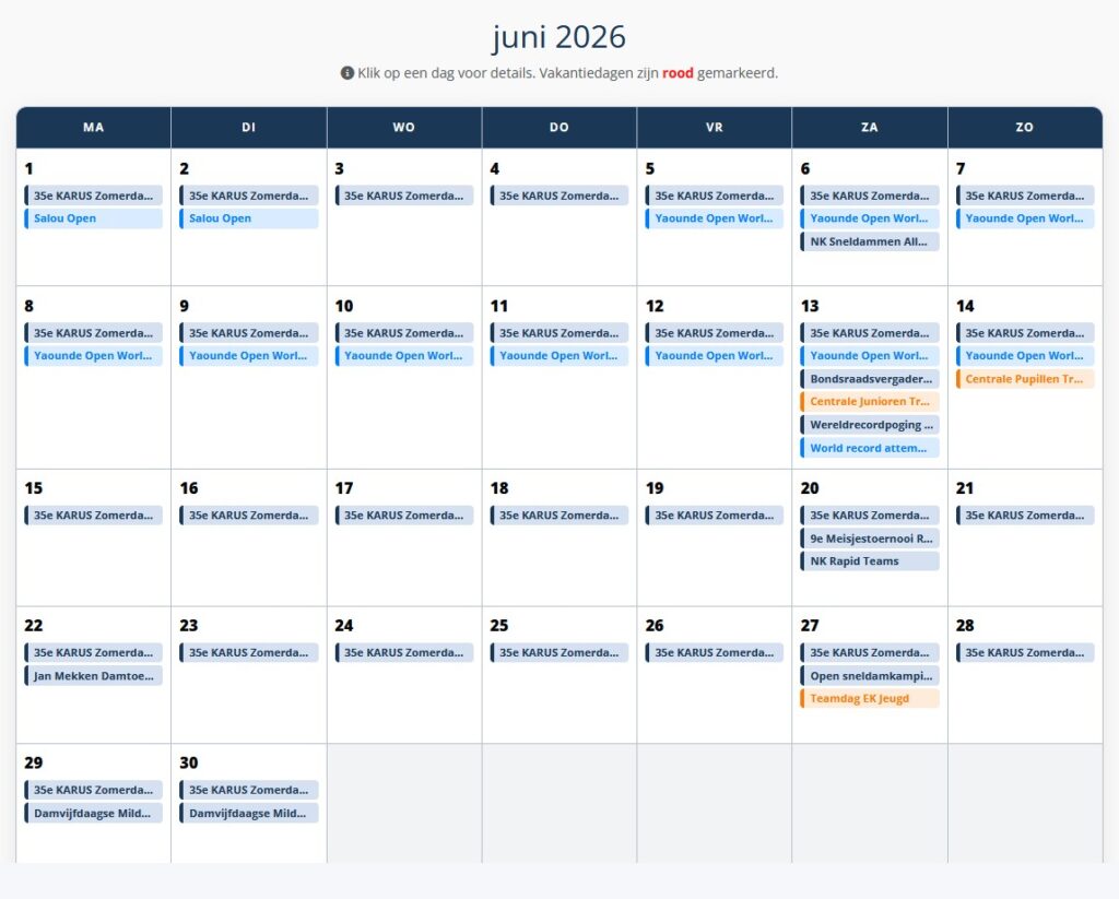 Damkalender